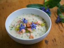 Heerlijke borage puree soep