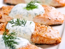 Zalm met mierikswortel