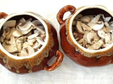 Champignons en pot