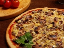 Pizza met champignons