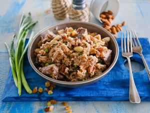 Recetas de papilla de mijo con carne.