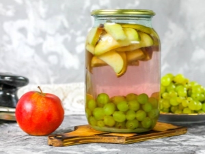 Compote van druiven en appels voor de winter: populaire recepten