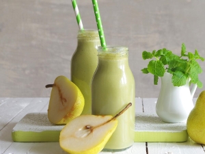 Smoothies met peer: eenvoudige kookrecepten