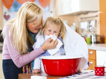 Inhalations avec de la moutarde