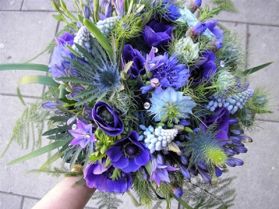 Boeket met alpeneryngium