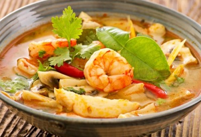 Soupe de galanga thaï - tom yum kung