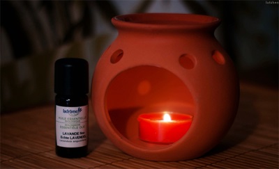 Aromalamp met lavendelolie