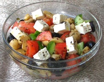 Salade aux champignons