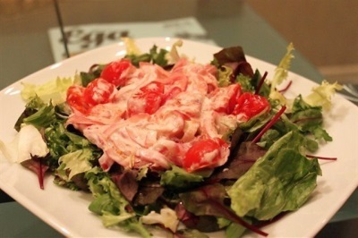 Salade van gebakken tomaten