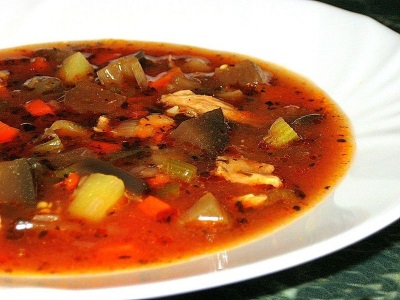 Borscht với boletus