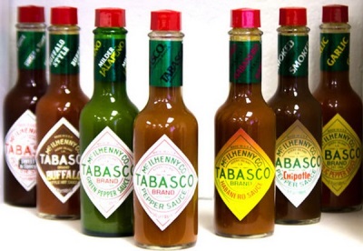 Các loại nước sốt tiêu Tabasco