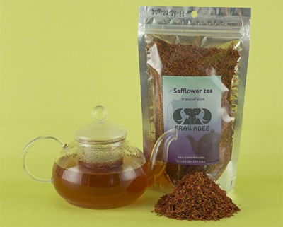 Thee en infusie van saffloer